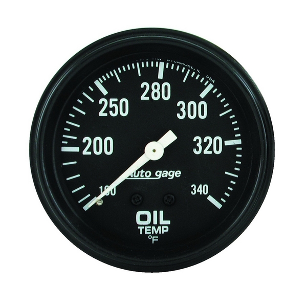 2-5/8" OIL TEMPERATURE, 100-340 F, AUTO GAGE